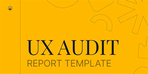 ux audit report template